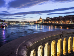 Lyon, vue de nuit, Lyon